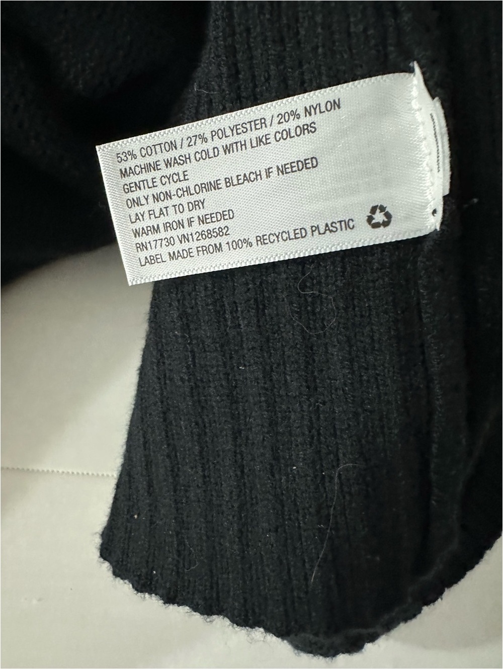 A New Day Black Cardigan Sweater Women's Size L - Picture 4 of 4